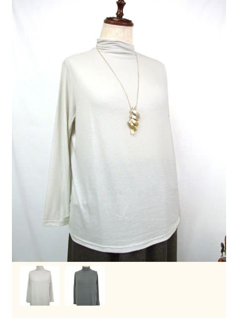 dta1010：MIPベア天竺ボトルネックカットソー【早得+608ポイント】【LA COUPE】