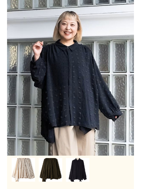 dtc0505：ドットビドビーMIXシャツ【早得845ポイント】【AS KNOW AS olaca】