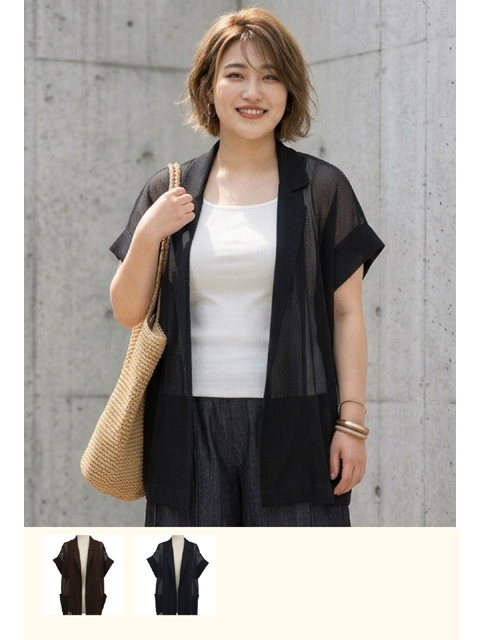 djc0005：メッシュ編みテーラージレ【早得+665ポイント】【LA COUPE】
