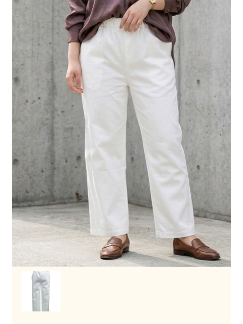 dbb0670：ストレッチホワイトデニムパンツ【早得+ 665ポイント】【QUINTY】