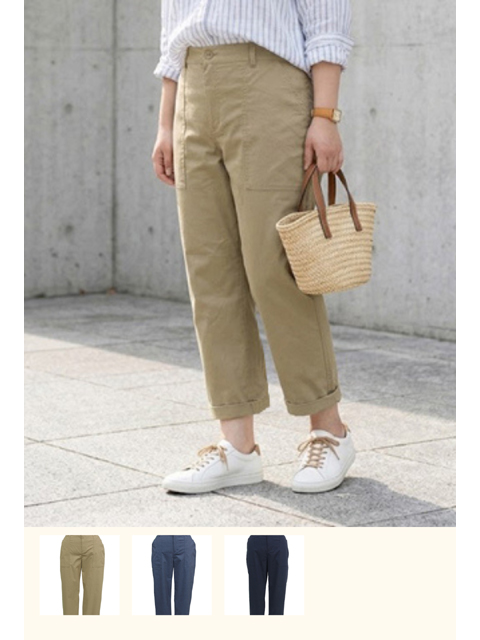 dbb0610：バックラッシュリネン混ベーカーパンツ【早得712ポイント】【ALDILA】