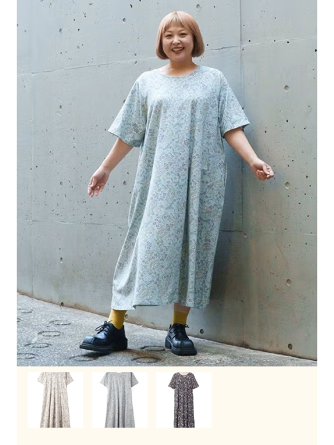 dtb0255：ペイズリプリントでワンピース【早得+845ポイント】【AS KNOW AS olaca】