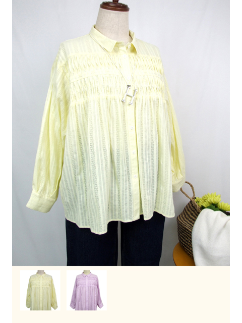 dtb0215：ドビージャガードピンタックブラウス【早得+855ポイント】【ALDILA】