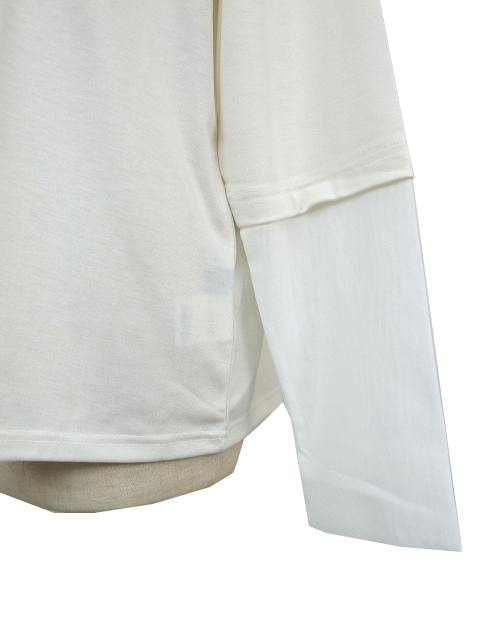 dta0950：メッシュ切替ハイネックカットソー【ALDILA】｜エルクロース