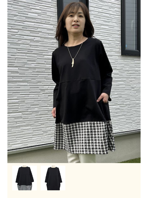 美品 デイジーリン 42、L、11号 レディース チュニック 袖なし 膝丈 黒 美品 デイジーリン 42、L、11号 レディース チュニック 袖なし