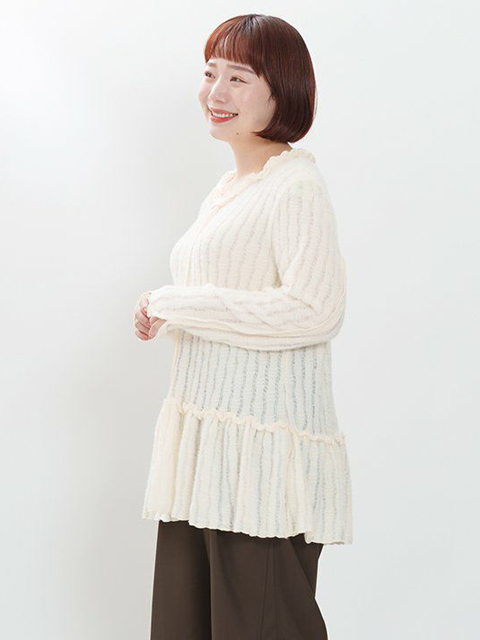 dta0755：ホワホワレースメロープルオーバー【AS KNOW AS olaca