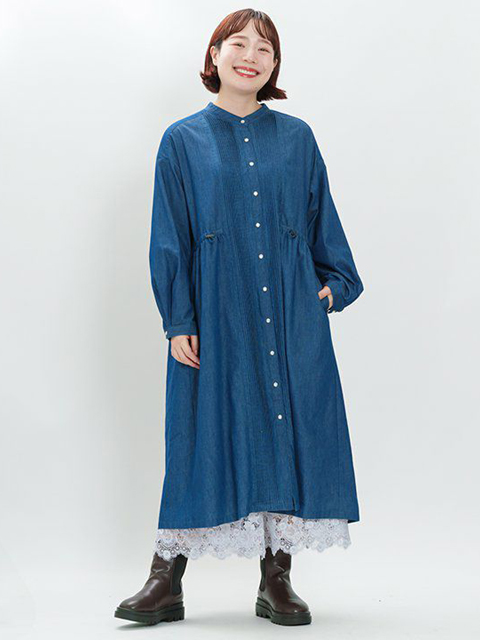 dta0705：タタタックデニムワンピース【AS KNOW AS olaca】｜エルクロース