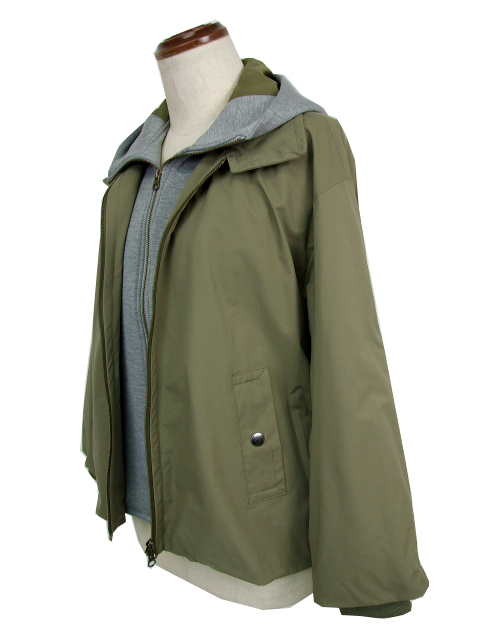 値下げしました！アーモワールカプリス【新品未使用】フード付きブルゾン dja685： 2wayフード取り外しブルゾン【早得+1377ポイント