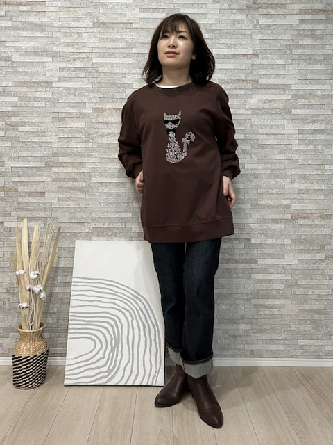 dta0585：刺繍ロゴドッグダンボールプルオーバー【早得+855