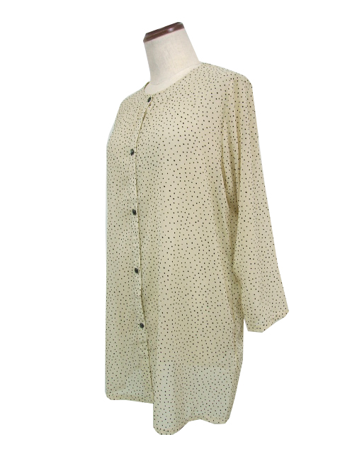 美品✨アルベロベロ ブタさん シアー ブラウス シャッツ 中世 カーキ ボタン 美品✨アルベロベロ ブタさん シアー ブラウス シャッツ 中世 カーキ