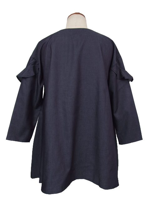 dta0410：カイハラライトデニムチュニック【Tasha ruby】｜エルクロース