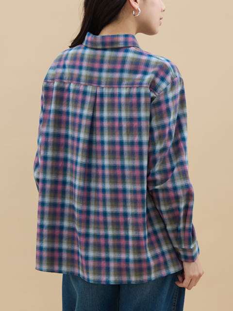 dta0365：ビエラチェックブラウス【ALDILA】｜エルクロース