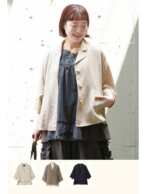 まさ★&ellecy アンドエルシー★ツルブラウス★Mサイズ★クロ エルクロース 大きいサイズ婦人服・レディース通販