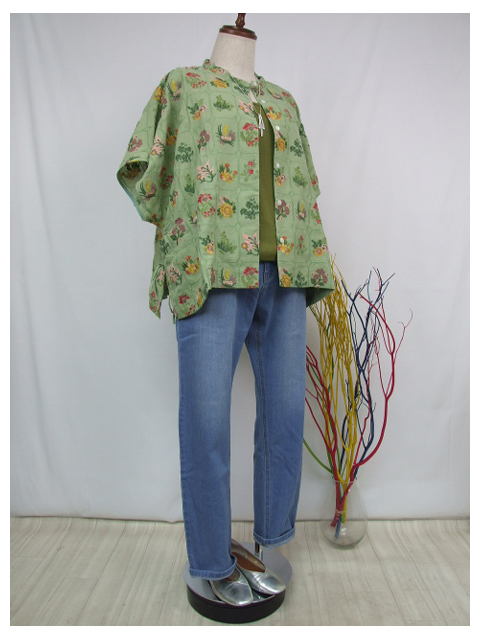 ctz1465：植物図鑑のセカイ刺繍シャツ【予約8/中旬】【AS KNOW