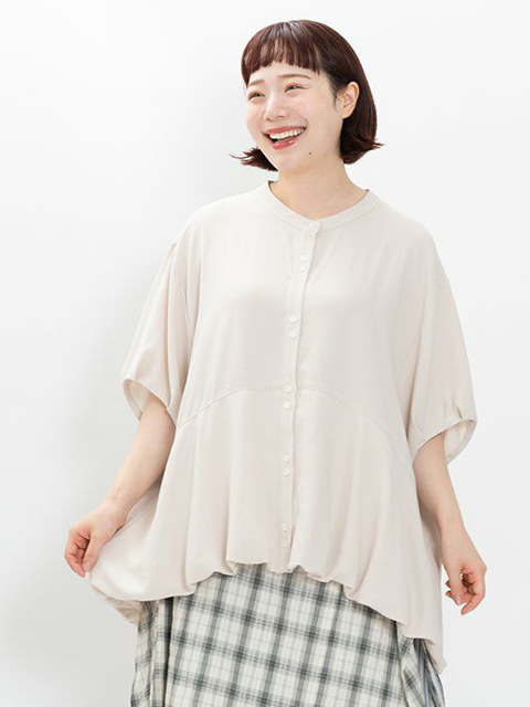ctz1440：寄り添うひんやりポヨブラウス【AS KNOW AS olaca