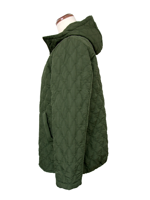 cjy0955：フード付きキルティングブルゾン【SEPIA】｜エルクロース