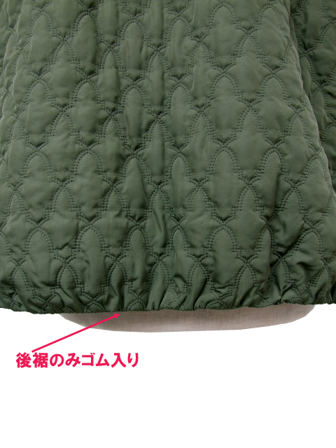 cjy0955：フード付きキルティングブルゾン【SEPIA】｜エルクロース