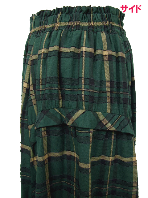 フレアスカート 小さいサイズ]リネンロングフレアスカート（YURI KOBAYASHI