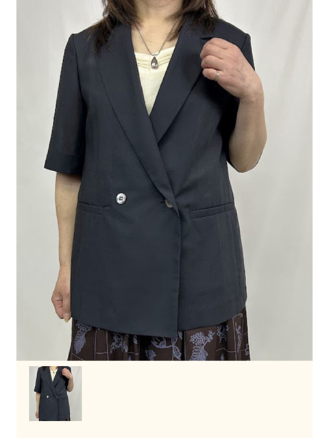 djb8670：軽量５分袖ジャケット【2026/5/中旬】【予約特典1140ポイント】【LA COUPE】